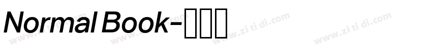 Normal Book字体转换
